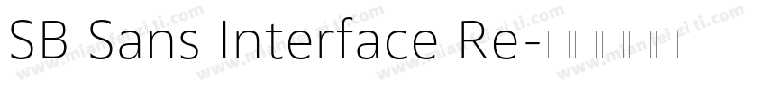 SB Sans Interface Re字体转换
